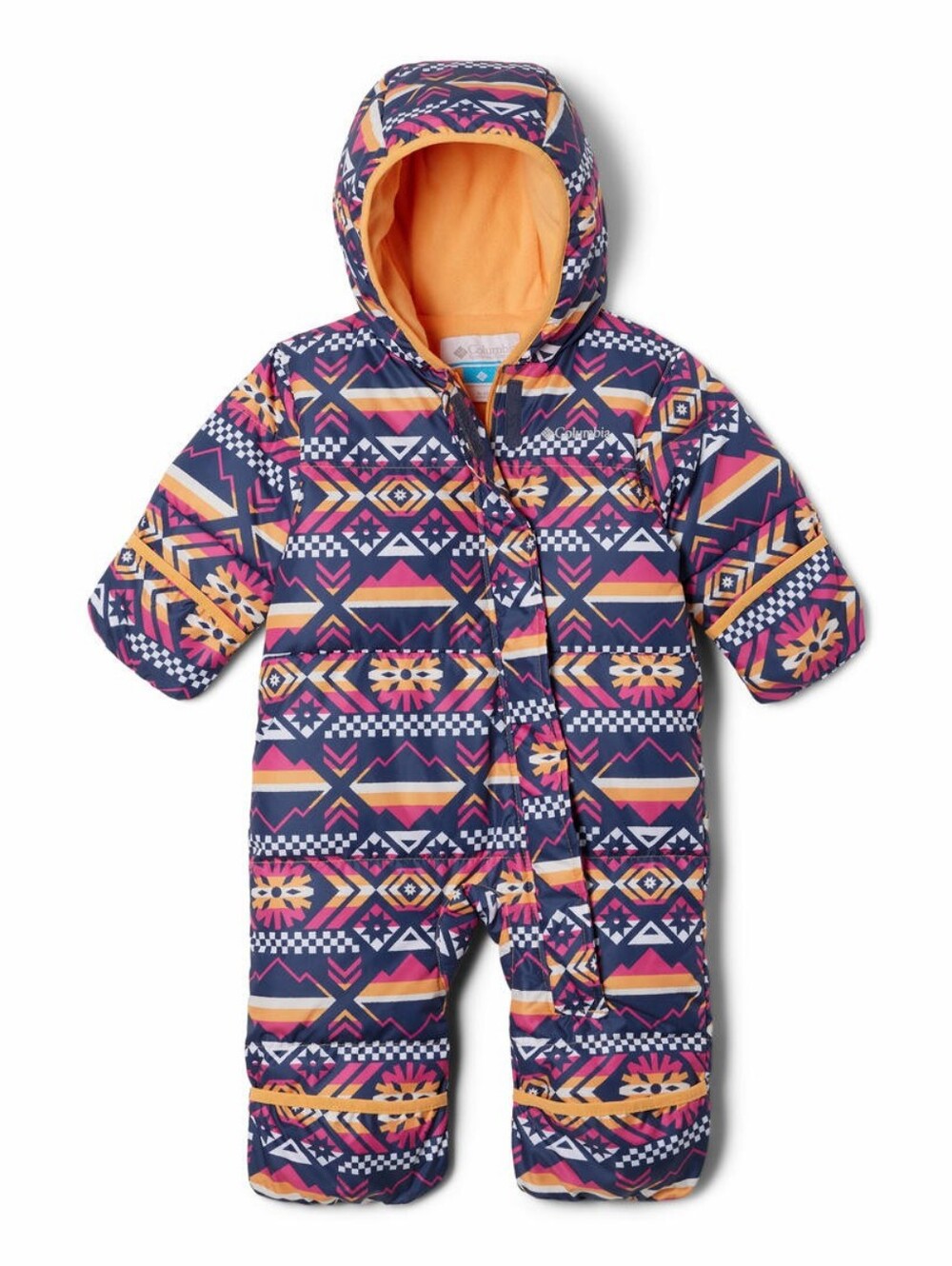 Columbia Kids Infant Orange Snuggly Bunny Bunting Romper
